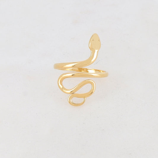 Bague serpent ajustable