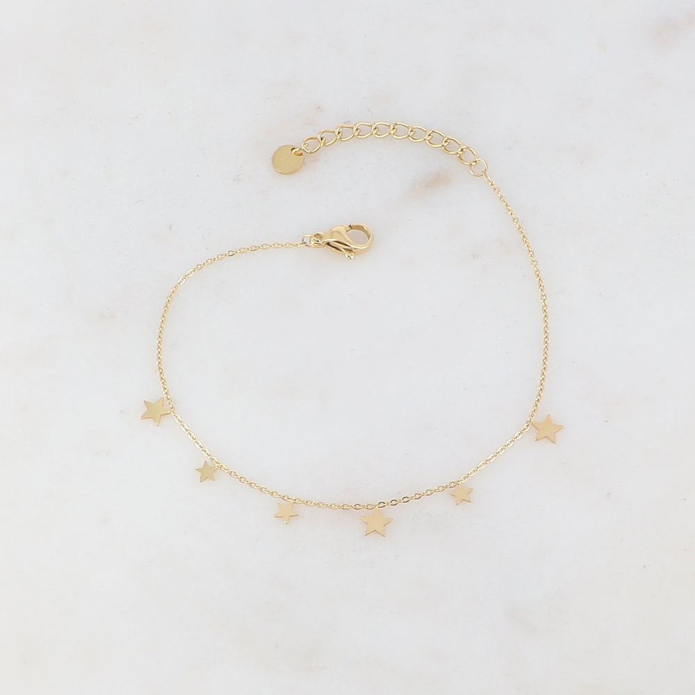 Bracelet avec pampilles étoiles