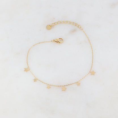 Bracelet avec pampilles étoiles