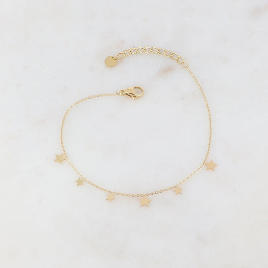 Bracelet avec pampilles étoiles