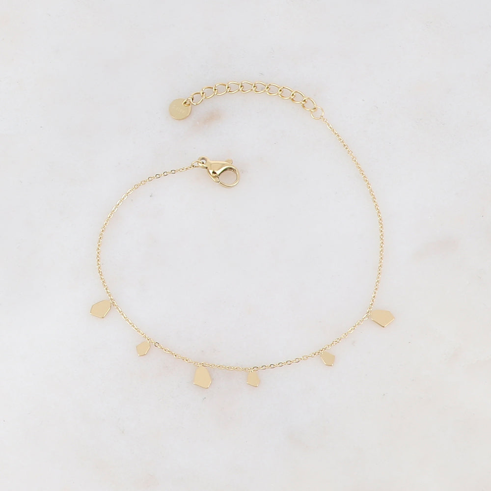 Bracelet avec pampilles géométriques