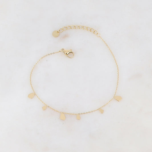Bracelet avec pampilles géométriques