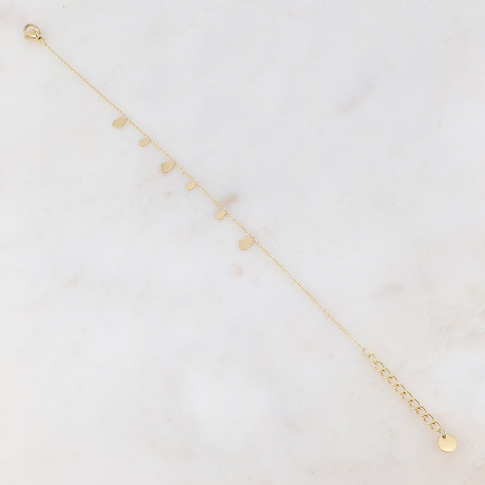 Bracelet avec pampilles géométriques