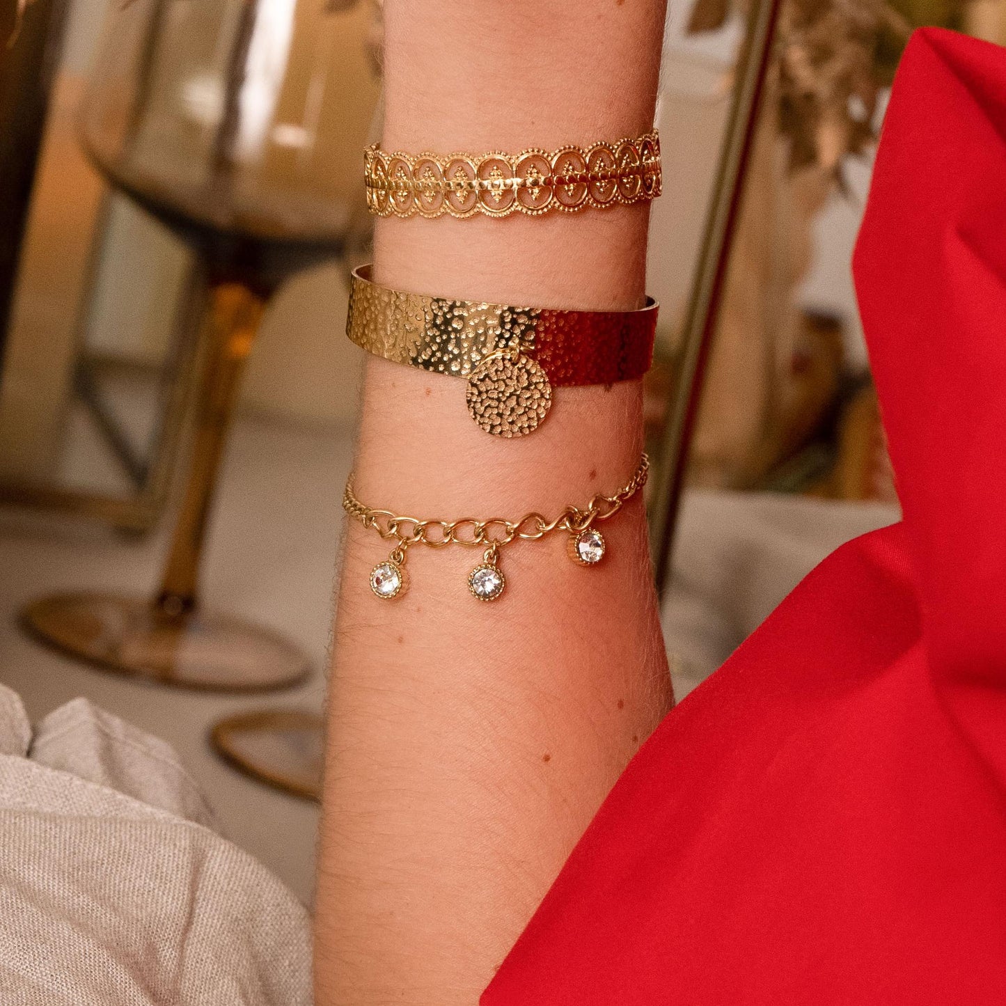Bracelet avec oxyde de zirconium