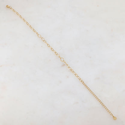 Chaîne de cheville en jeu de maille (22.5+5CM)