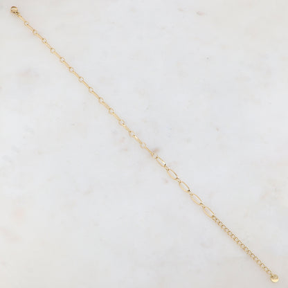 Chaîne de cheville en jeu de maille (23+5CM)