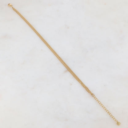 Chaîne de cheville 2 rangs (22.5+5CM)