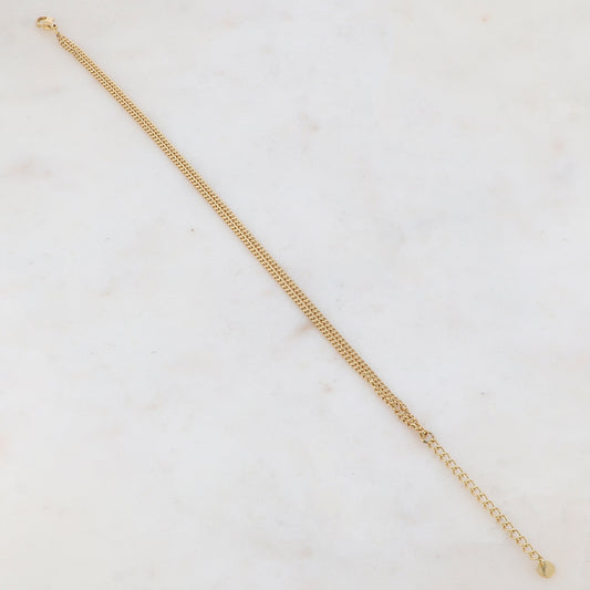 Chaîne de cheville 2 rangs (22.5+5CM)