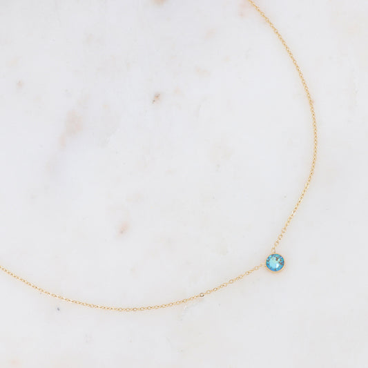 Collier orné de cristal de Swarovski® PP20 - Army green delite