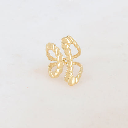 Bague graphique ajourée
