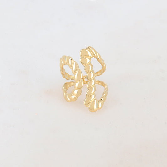 Bague graphique ajourée