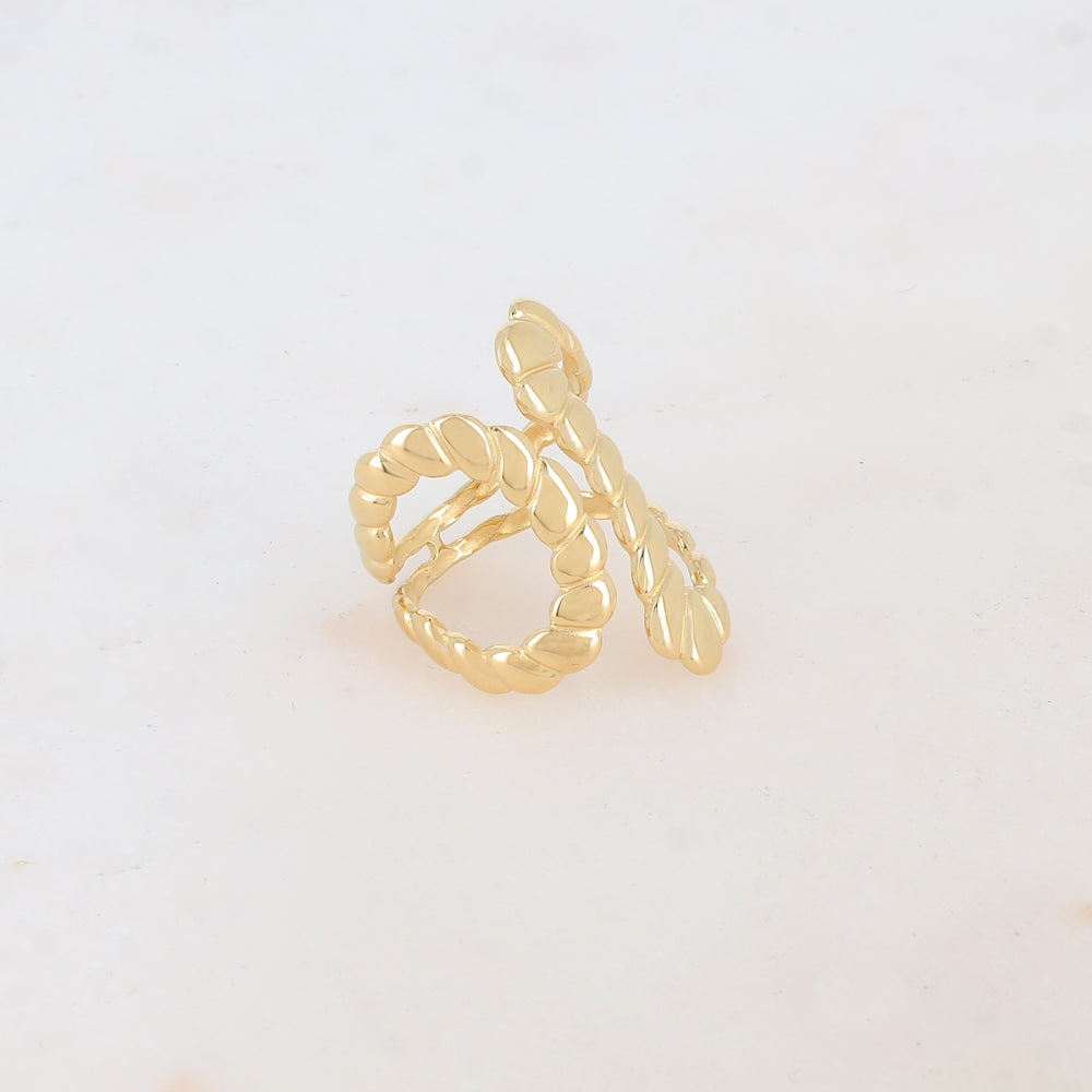 Bague graphique ajourée