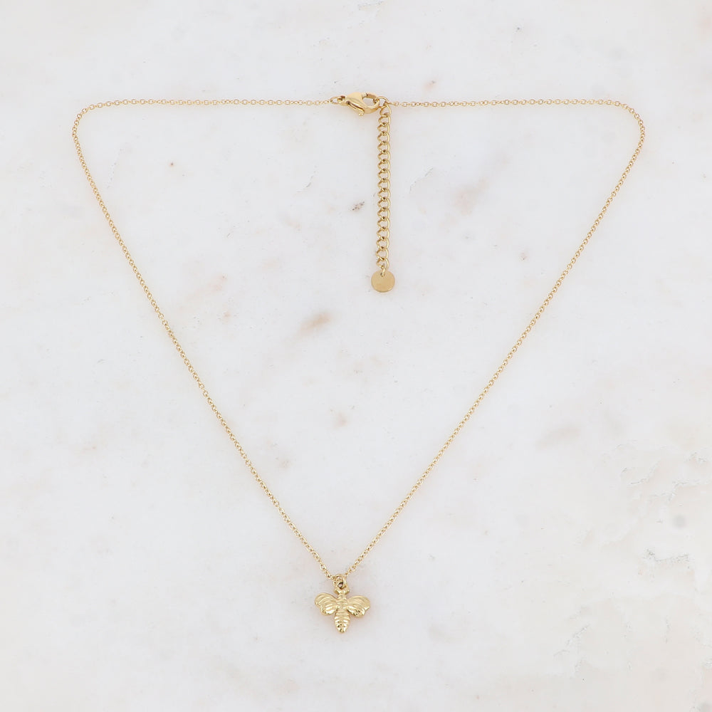 Collier avec abeille 40+5 cm.