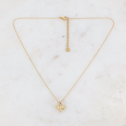 Collier avec abeille 40+5 cm.