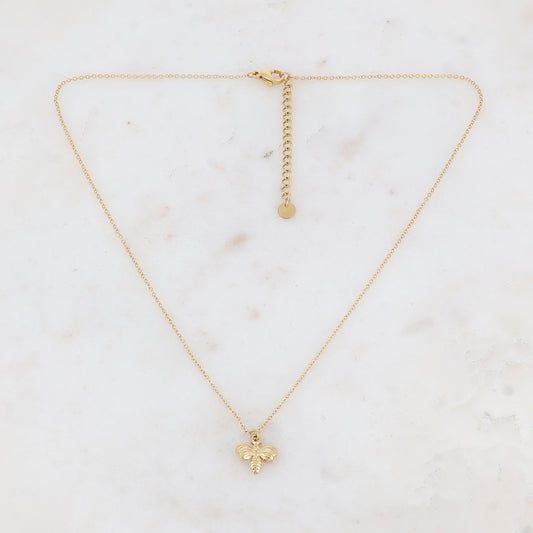 Collier avec abeille 40+5 cm.