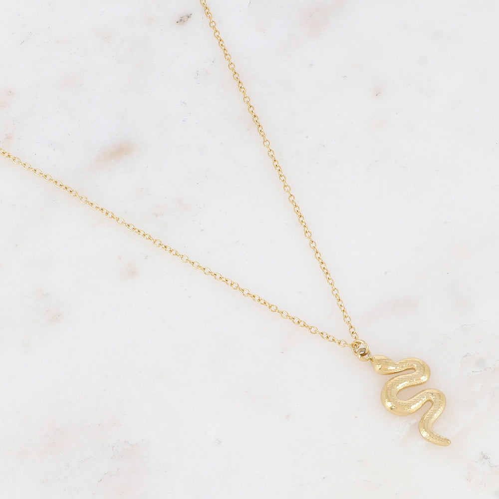 Collier avec serpent 40+5 cm.
