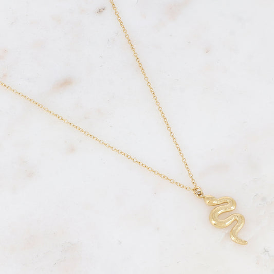 Collier avec serpent 40+5 cm.
