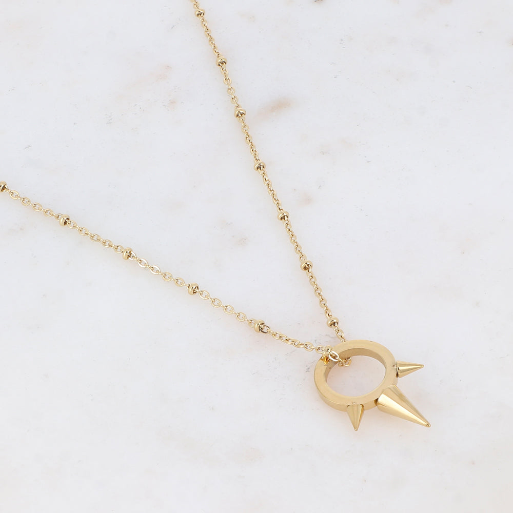 Collier avec pampille géométrique 41+5 cm