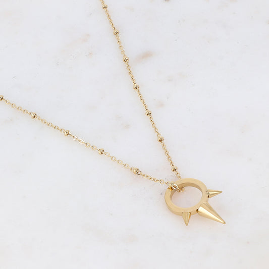 Collier avec pampille géométrique 41+5 cm