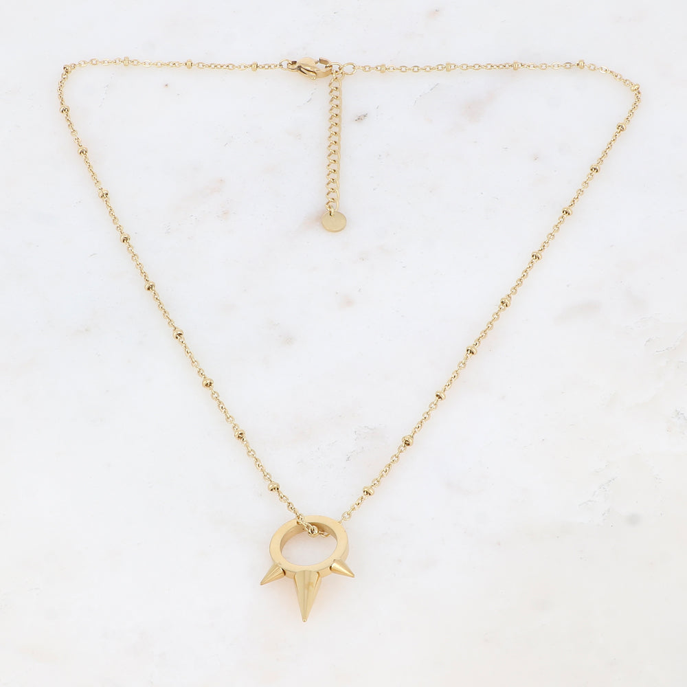 Collier avec pampille géométrique 41+5 cm