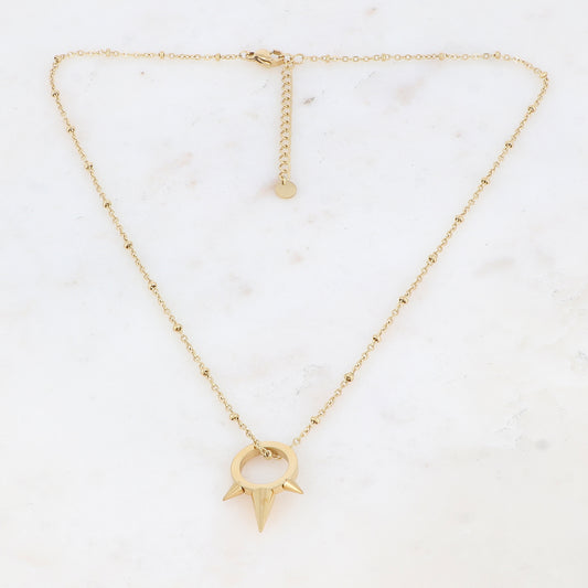 Collier avec pampille géométrique 41+5 cm