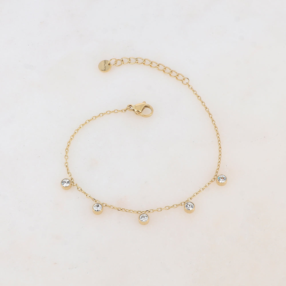 Bracelet avec 5 strass