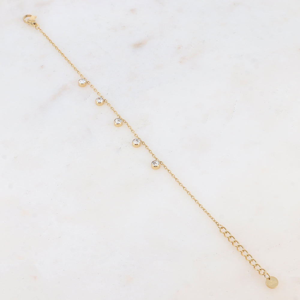 Bracelet avec 5 strass