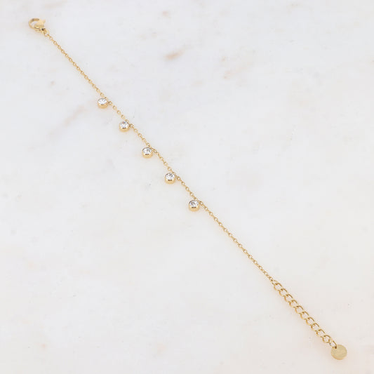 Bracelet avec 5 strass
