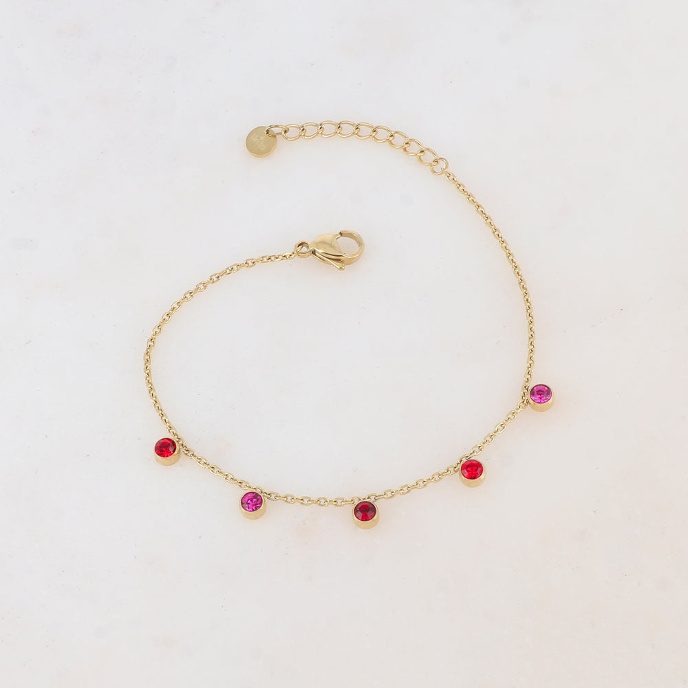 Bracelet avec 5 strass
