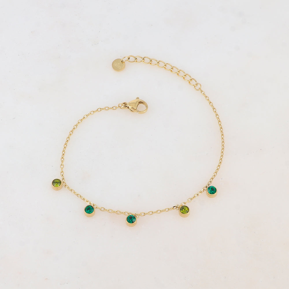 Bracelet avec 5 strass