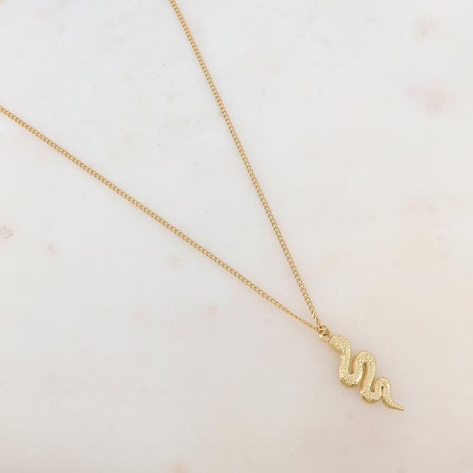 Sautoir avec pendentif serpent (65+5CM)