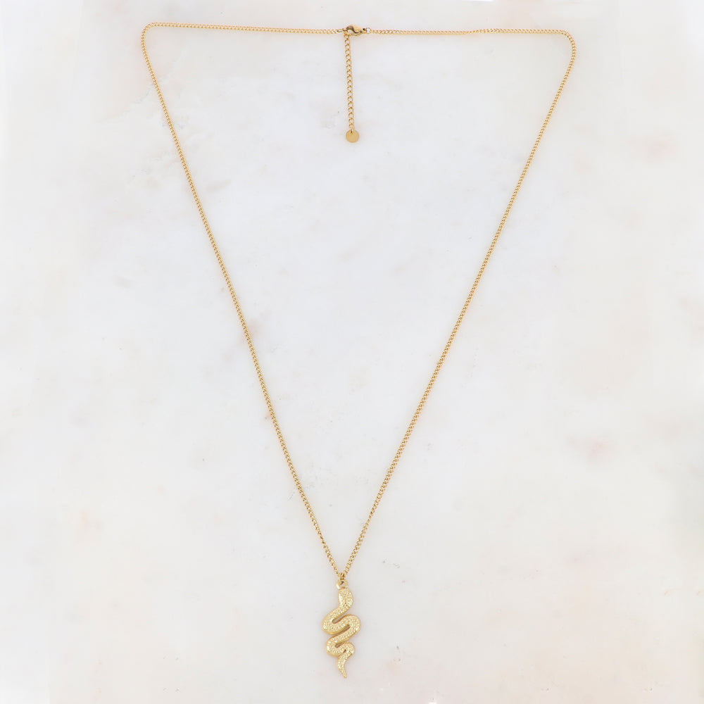 Sautoir avec pendentif serpent (65+5CM)