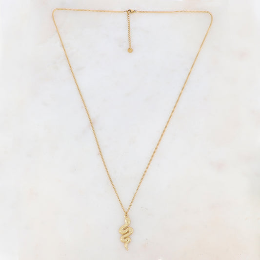 Sautoir avec pendentif serpent (65+5CM)