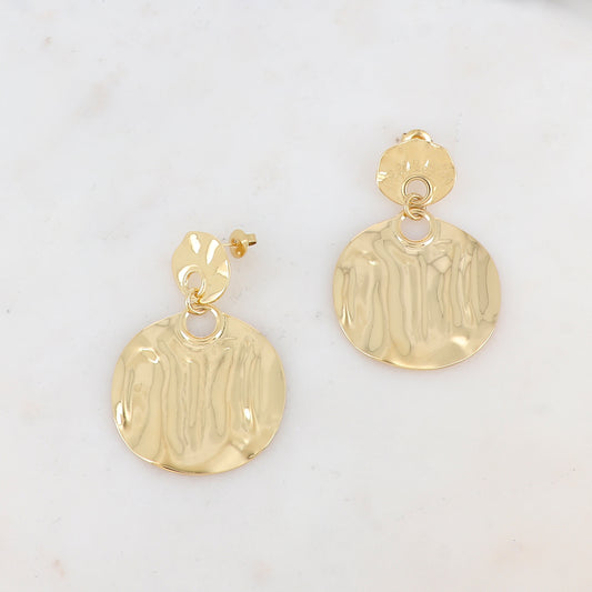 B.O à puce avec 2 pièces ondulées 3,4 x 5 cm.