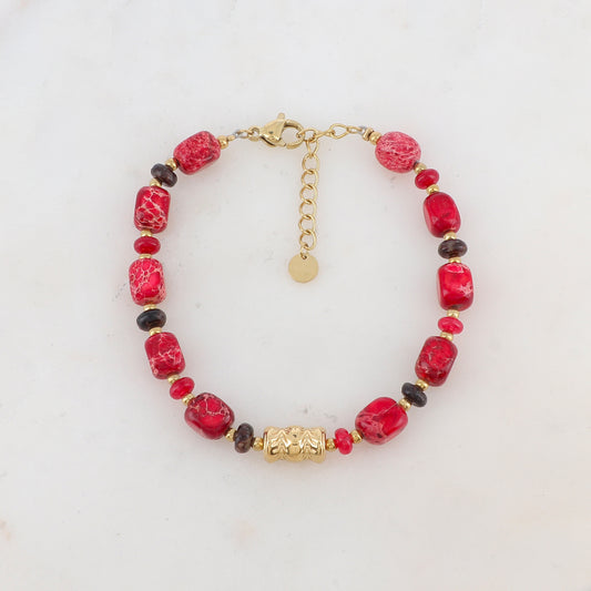 Bracelet avec pierres naturelles