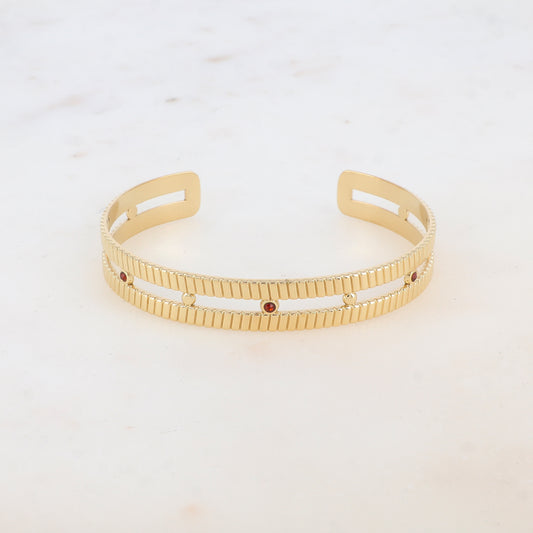 Jonc deux rangs avec strass