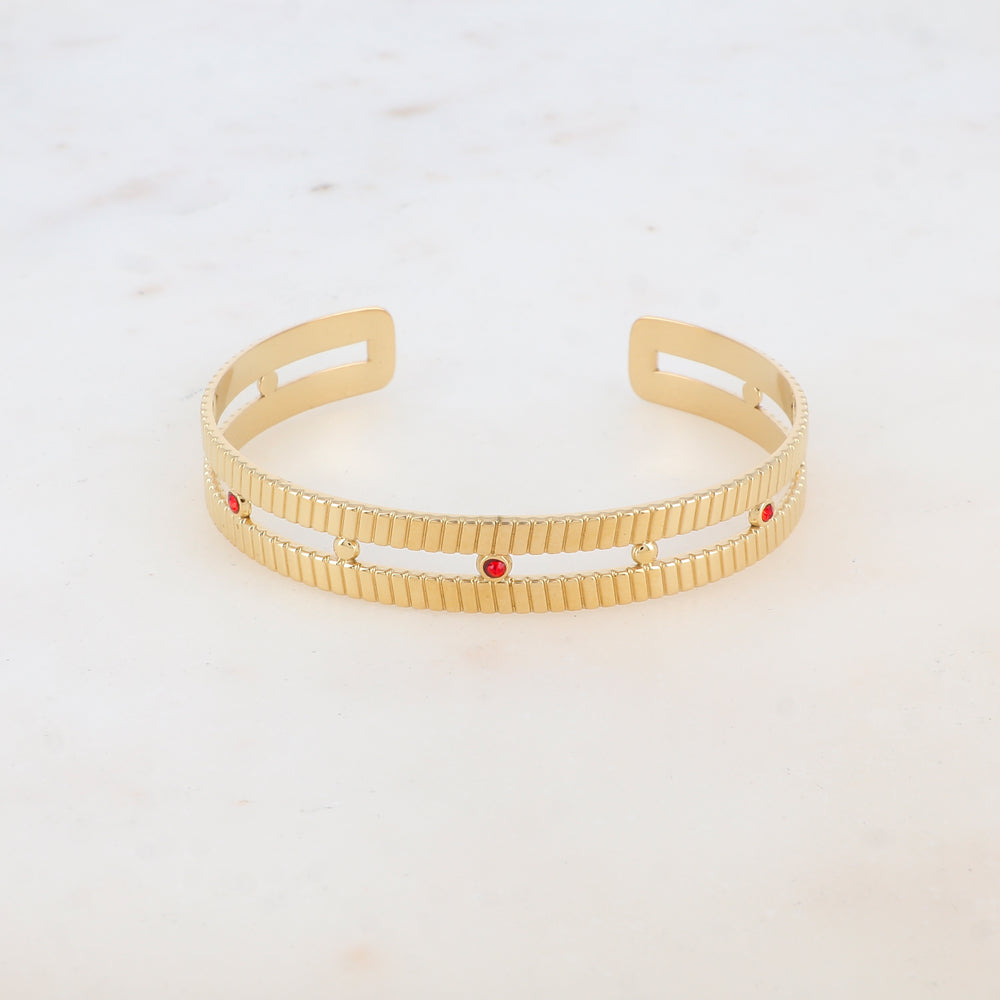 Jonc deux rangs avec strass