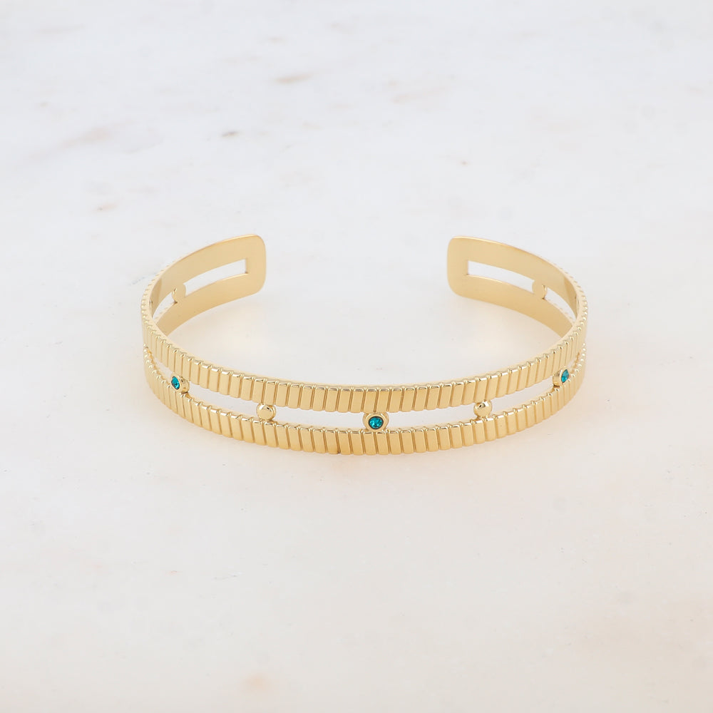 Jonc deux rangs avec strass