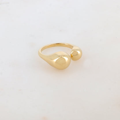 Bague réglable avec effet miroir