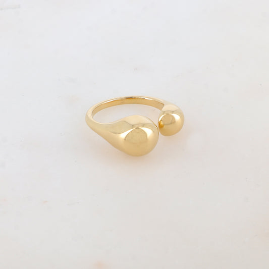 Bague réglable avec effet miroir