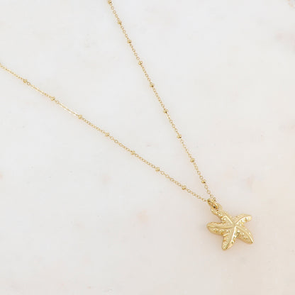 Collier avec pendentif étoile de mer (39+5CM)