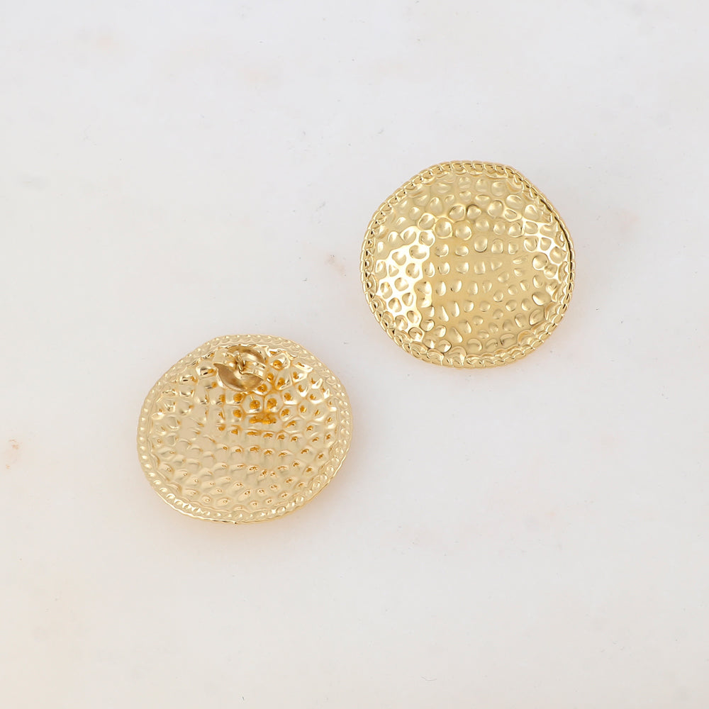 B.O à puce avec pièce ronde martelée 2,7 cm.