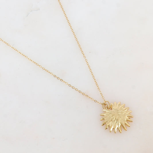 Collier avec pendentif feuillage (40+5CM)