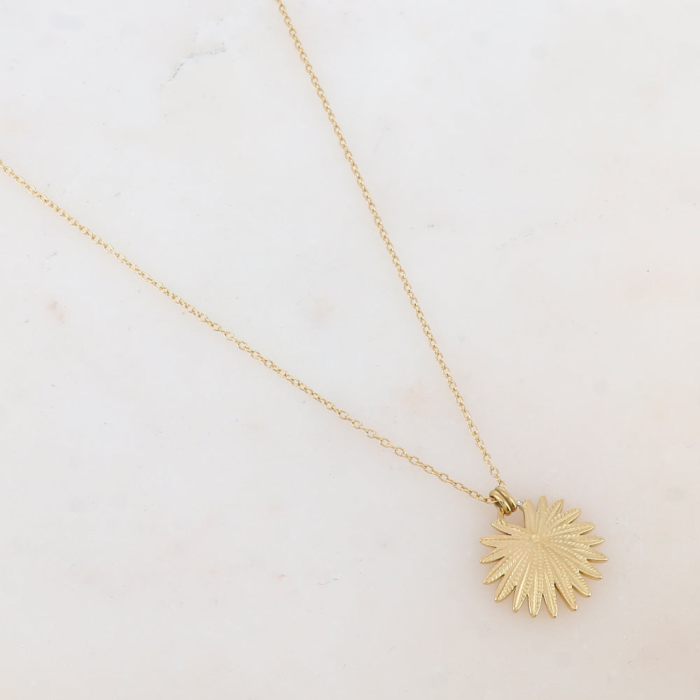 Collier avec pendentif feuillage (40+7CM)