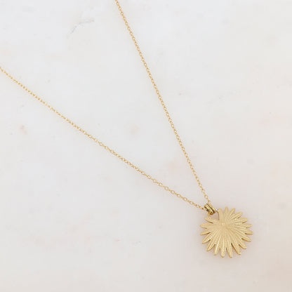 Collier avec pendentif feuillage (40+7CM)
