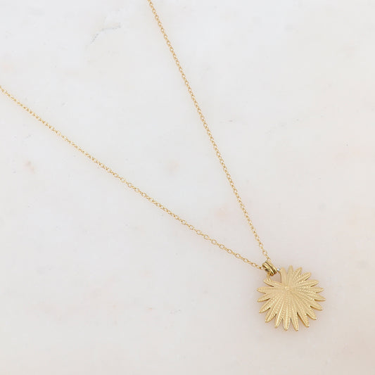 Collier avec pendentif feuillage (40+7CM)