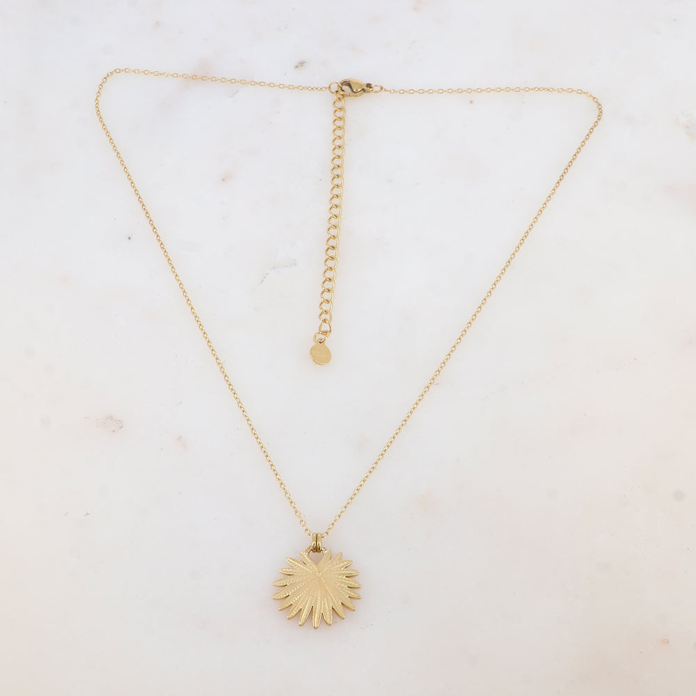 Collier avec pendentif feuillage (40+7CM)