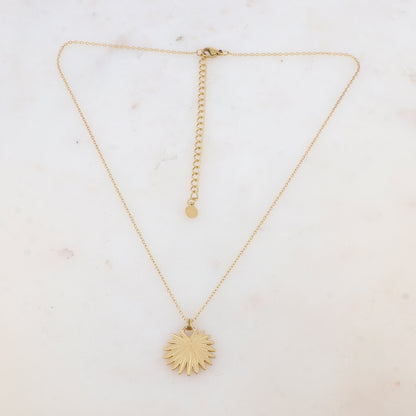 Collier avec pendentif feuillage (40+7CM)