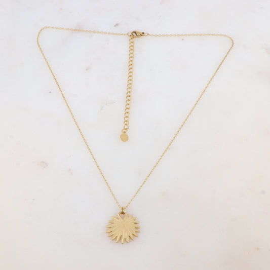 Collier avec pendentif feuillage (40+7CM)