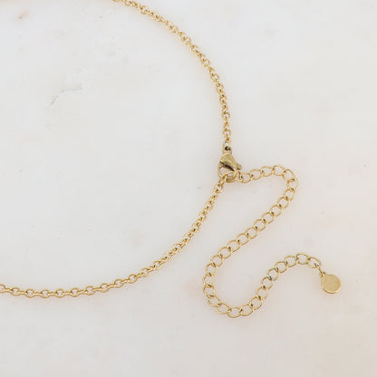Sautoir avec pendentif feuillage (80+10CM)